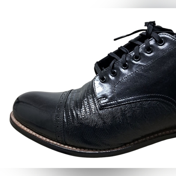Stacy Adams Madison Lizard Cap Toe Oxfords Mens 11.5W - Picture 5 of 16